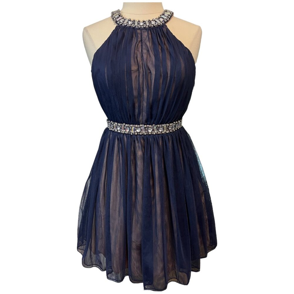 Navy blue party dress